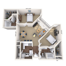 Traditional 2x2 981-1215 SF 202 floor plan
